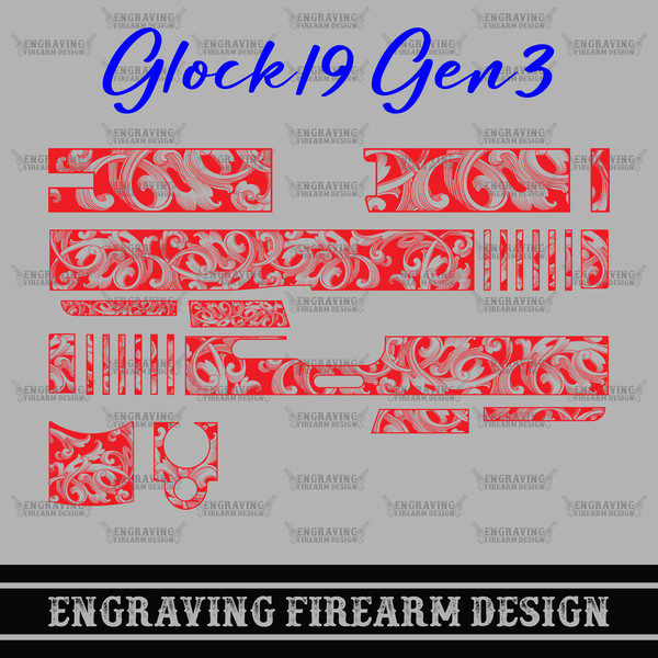 Engraving Firearms Deisign Louis Vuitton- Glock 19 G3 - Inspire Uplift