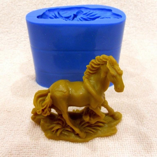 Horse soap and silicone mold