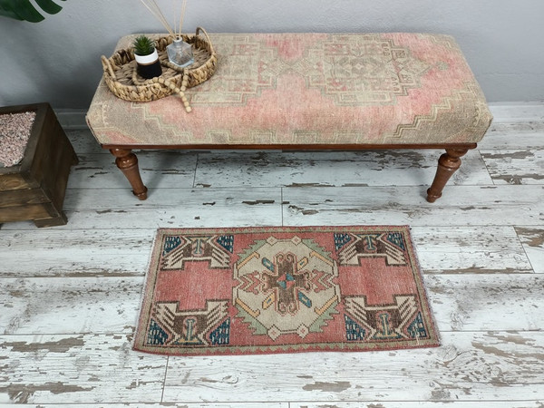 wool mat, pink mat, vintage rug, carpet mat, yoga mat, turkish rug, floor mat, ethnic mat4.jpg