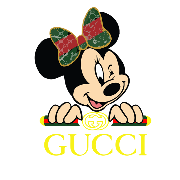 Gucci minnie disney Svg, Gucci brand Logo Svg, Gucci Logo Sv