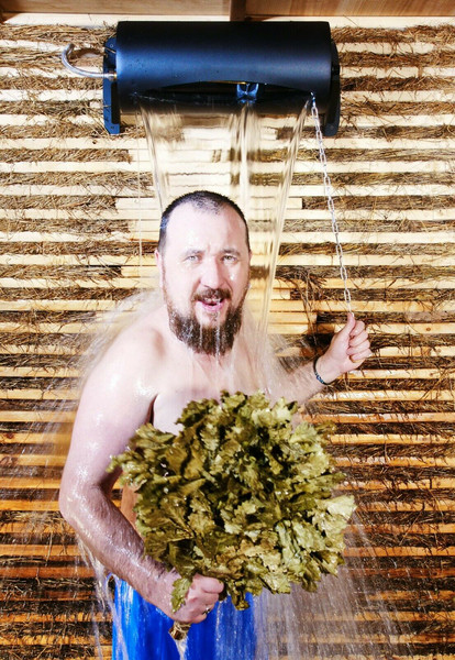 Sauna Shower Bucket Cold Water Stock Photos - Free & Royalty-Free
