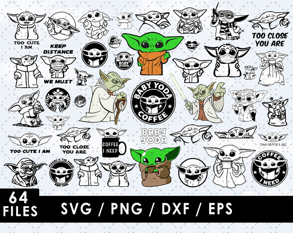 Baby Yoda SVG, The Child SVG, Grogu SVG, Mandalorian SVG, Star Wars SVG, Cute Yoda SVG, Baby Yoda face SVG, Kids' room decor SVG, SVG for Cricut, DIY Baby Yoda