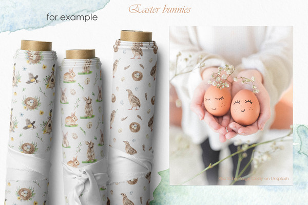8 Easter bunnies watercolor seamless patterns.jpg