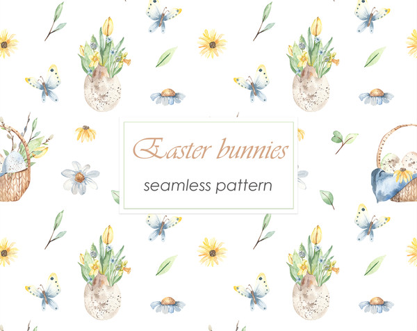 2Easter bunnies watercolor seamless patterns.jpg