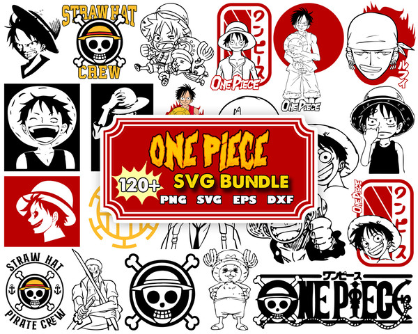 One Piece Bundle ,svg,png,eps,dxf one piece bundle, luffy svg, png