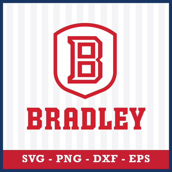 Bradley Braves Svg, Bradley Braves Logo Svg, NCAA Svg, Sport