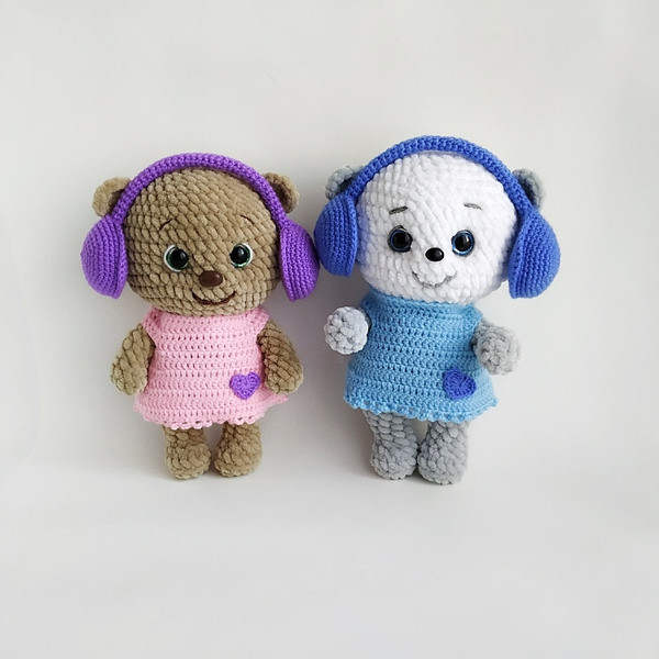crochet toy bear