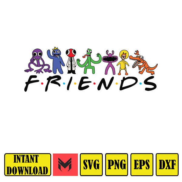 Rainbow Friends SVG, Rainbow Friends Roblox All Characters, - Inspire  Uplift in 2023