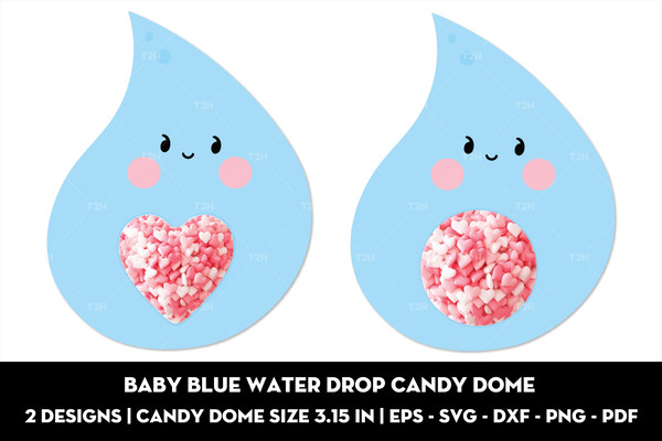 Baby blue water drop candy dome cover.jpg