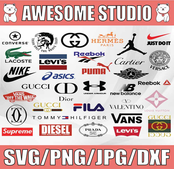 🌟 Ultimate Fashion Brands SVG Bundle! 🌟 in 2023