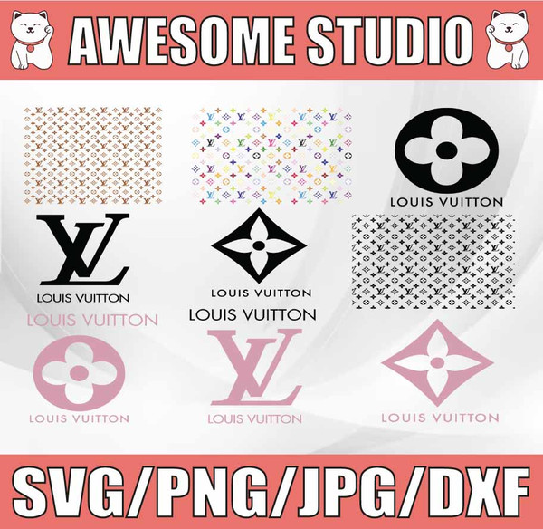 Louis Vuitton LV Circle logo Svg - Download SVG Files for Cricut,  Silhouette and sublimation Louis Vuitton LV Circle logo Svg