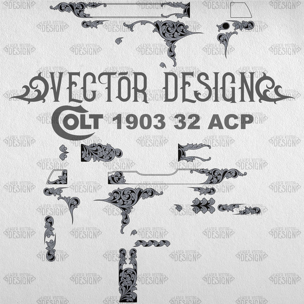 VECTOR DESIGN Colt 1903 32 ACP Classic scroll 1.jpg