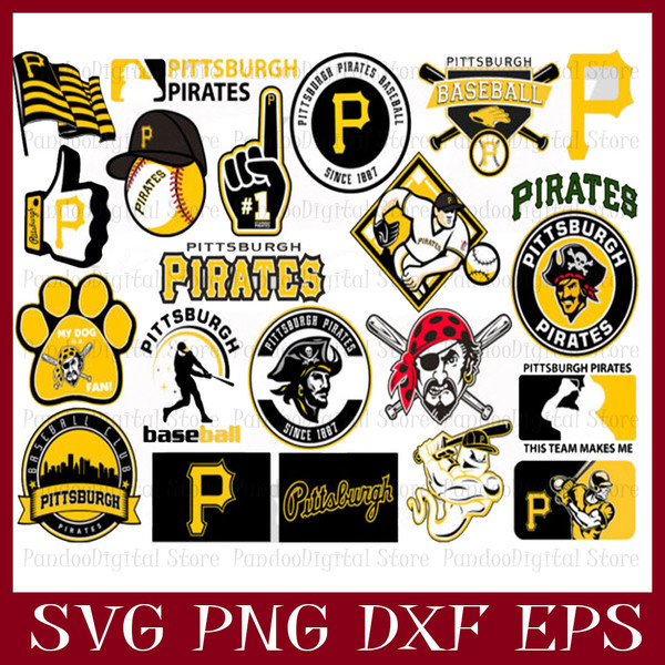 Pittsburgh Pirates Logo svg, Pittsburgh Pirates png, Cricut