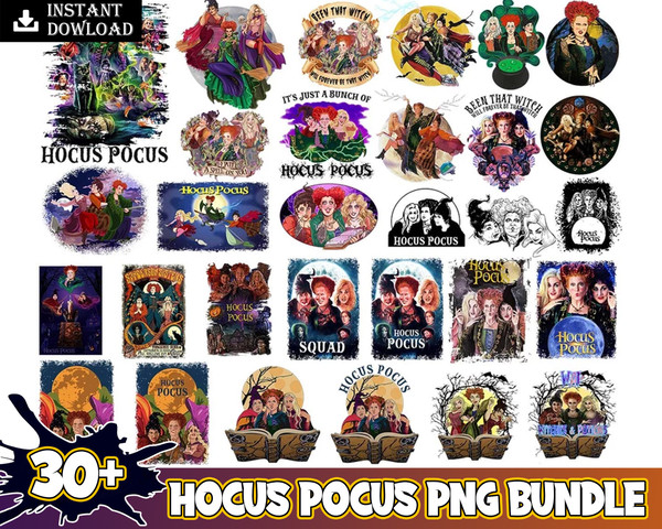 30 Hocus Pocus Bundle Png, Hocus Pocus Png Bundle, Bunch Of Hocus Pocus, Halloween Design, Happy Halloween Bundle Instant Download.jpg