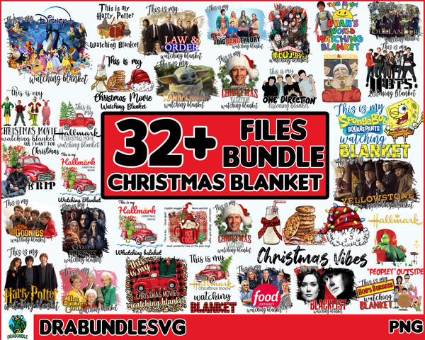 33 Christmas Blanket PNG Bundle, Movie Blanket Png Bundle, Christmas Movie Design, Merry Christmas Png Bundle High Quality Instant Download.jpg