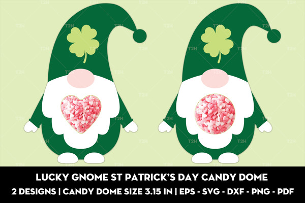 Lucky gnome St Patrick's Day candy dome cover.jpg