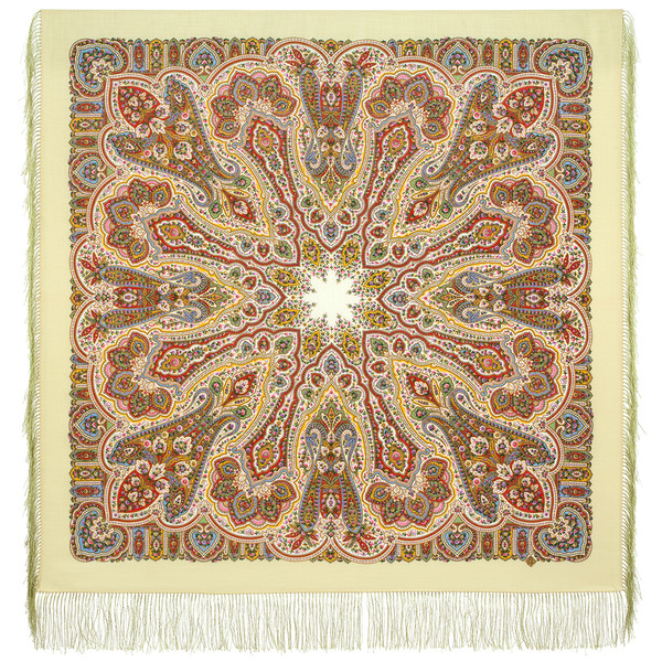 winter pavlovo posad merino wool shawl 1936-2