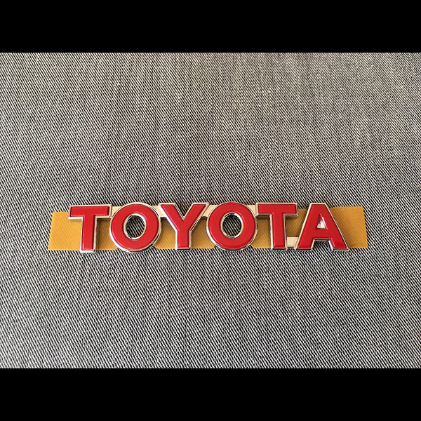 Toyota Red & Chrome Rear Emblem Badge for Celica TS/Yaris TS - Inspire  Uplift