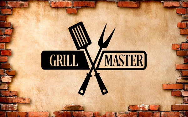 grill master sticker barbeque bbq