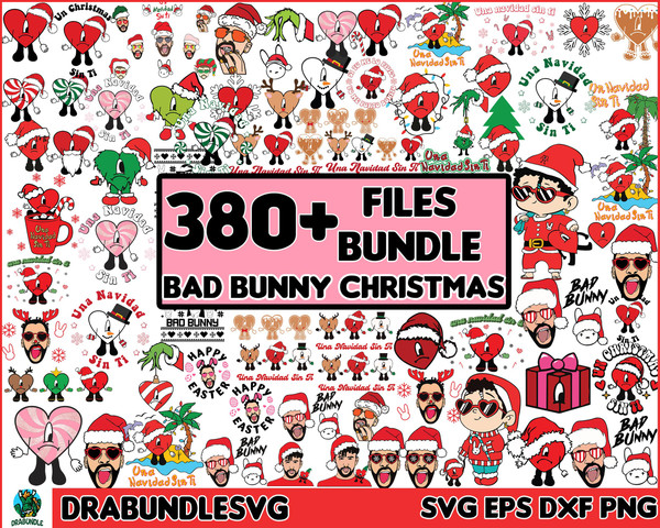 380 Bad Bunny Christmas SVG Bundle, Un Navidad Sin Ti, Un Verano Sin Ti, Bad Bunny Svg, Baby Benito, Bad Bunny Xmas, Digital Instant Download.jpg