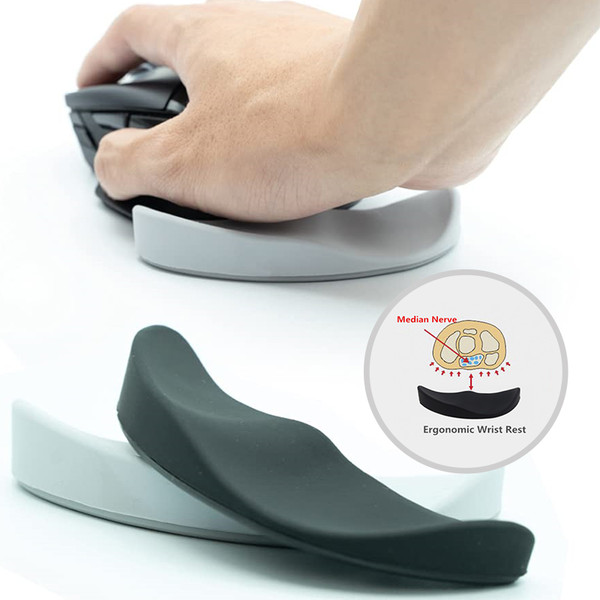 Ergonomic Mouse Mat Comfortable Mouse Pad Wrist Support Silicone Gel Wrist  Rest