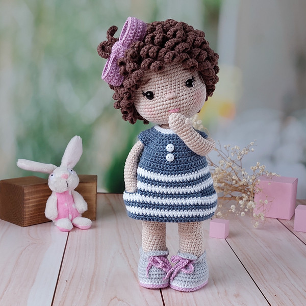 handmade crocheted doll