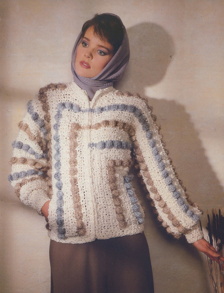 crochet jacket vintage pattern