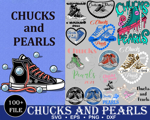 100 Chucks And Pearls Svg, Chucks & Pearls Svg 2021, Chucks Svg files, Pearls Svg, Chucks and Pearls Svg Bundle Silhouette Cricut.jpg