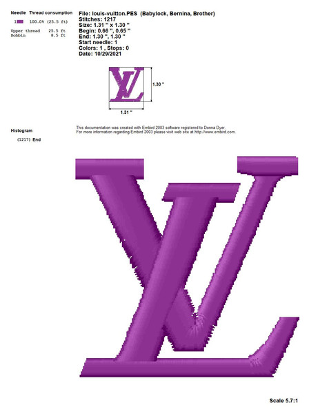 Louis Vuitton logo machine embroidery design  Clothing brand logos, Embroidery  logo, Machine embroidery designs