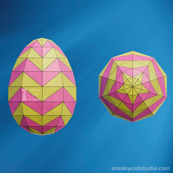 easter-eggs-decor-fake-food-paper-DIY-papercraft-low-poly-3D-Pepakura-PDF-Pattern-Download-paper-craft-Template-origami sculpture-model-wall-3.jpg