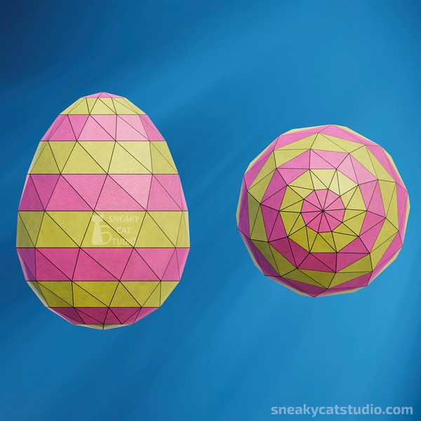 easter-eggs-decor-fake-food-paper-DIY-papercraft-low-poly-3D-Pepakura-PDF-Pattern-Download-paper-craft-Template-origami sculpture-model-wall-5.jpg