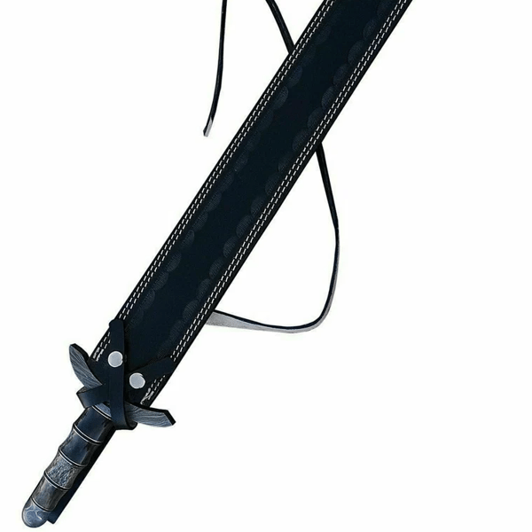 Damascus Steel Sword, Custom-made Damascus Hunting Sword, Machete Knife With Sheat.png