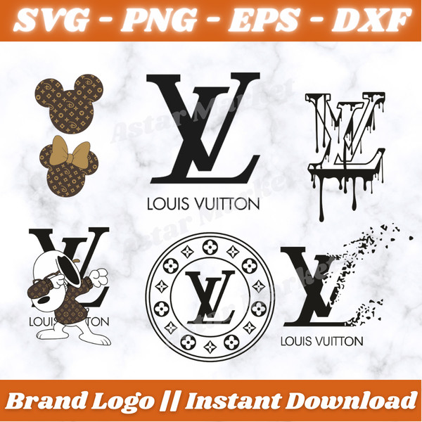 Bundle Louis Vuitton Svg, Bundle Brand Logo Svg, Brand Logo