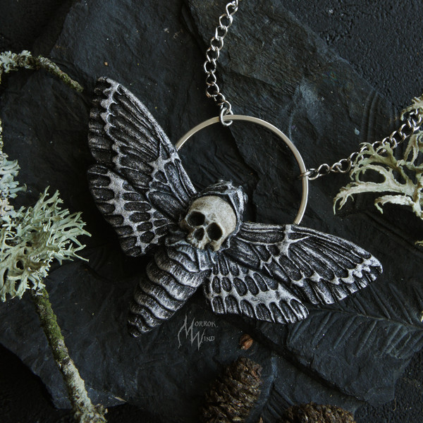 death-moth-jewelry-Death-head-moth-jewerly-skull-moth-pendant-witchy-things-gothic-jewelry-hawk-moth-jewelry