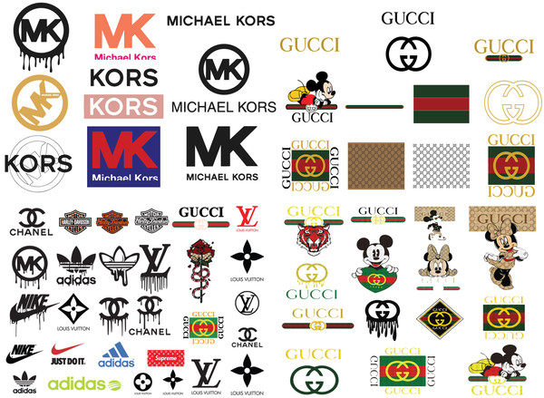 Fashion Brand Bundle Svg, Gucci Logo Svg , Gucci Svg File Cut Digital  Download