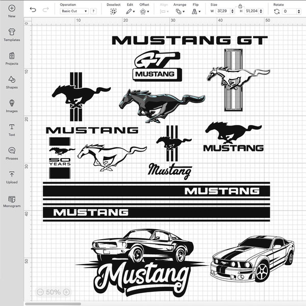 Mustang Logo SVG, Ford Mustang Logo PNG, Mustang Silhouette