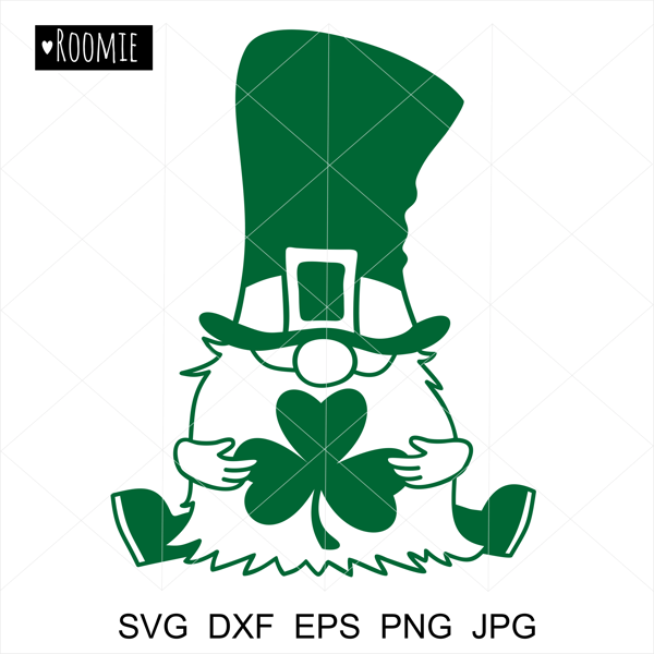 St Patricks Day Gnome with clover.jpg