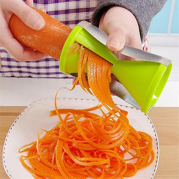 Spiral Vegetable Slicer Veggetti Spaghetti Cutter Multipurpose Kitchen Tool