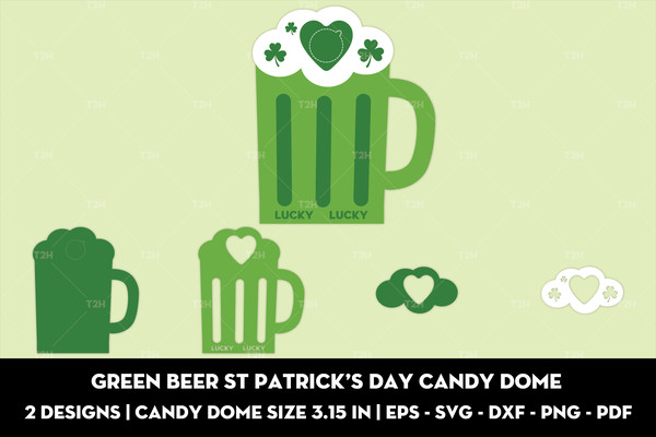 Green beer St Patricks Day candy dome cover 4.jpg