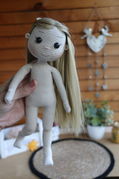 Crochet doll pattern 8 inch (20cm) - Inspire Uplift