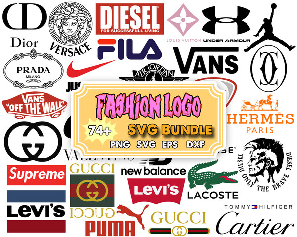 Fashion brand logo svg, Bundle Logo Svg, Brand Logo Svg - Inspire Uplift
