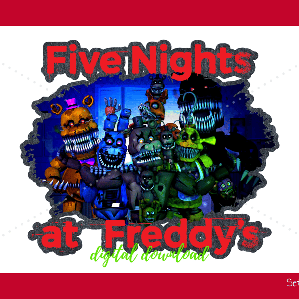 FNAF Five Nights at Freddy's Halloween 4 PNG (Instant Download) 