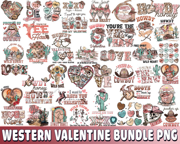 western valentine bundle PNG , 40+ file western valentine PNG.jpg