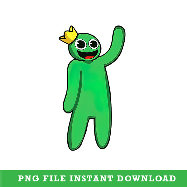 Green from Rainbow Friends Outline SVG, Funny SVG, PNG DXF EPS Digital