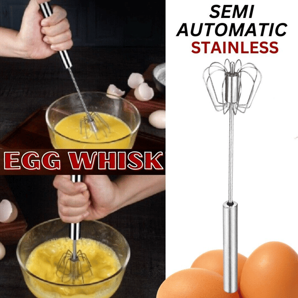 Stainless Steel Balloon Whisk , Egg Whisk, Hand Push Whisk, Semi