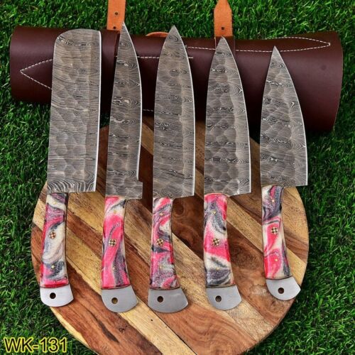 Knife Set, Kitchen Knives, Steel Hunting Knife, Handmade Knife, Custom Knife, Handmade Custom Knife 1.jpg