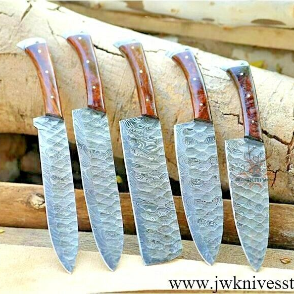 Knife Set, Kitchen Knives,camping Knife, Handmade Knife, Handforged Knife Set, Chef Knife Set, Handmade Custom Knife 2.jpg