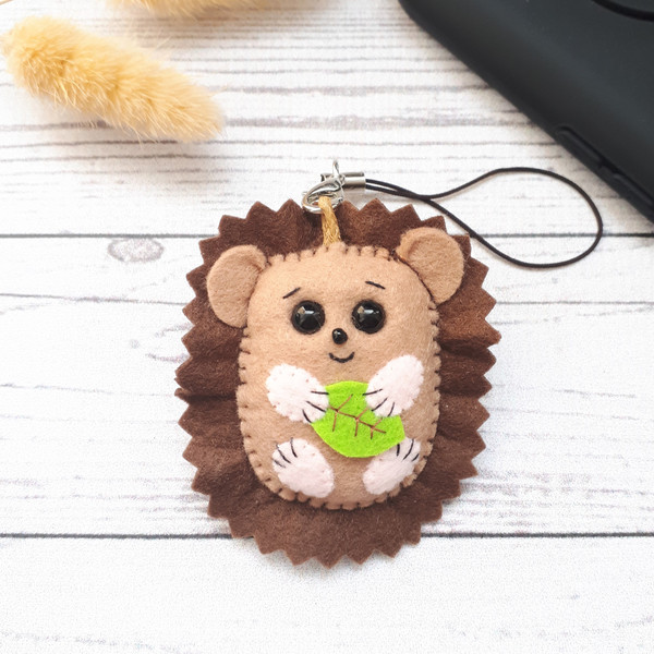 Hedgehog-kawaii-phone-charm