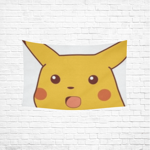 Surprised Pikachu Meme Wall Tapestry.png