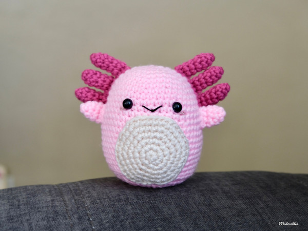 Axolotl Squishmallow Crochet Pattern PDF 